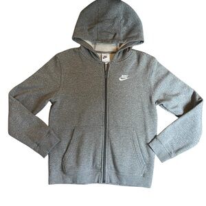 nike grey zip up